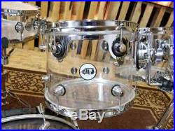 Drums: Dw Design Series Clear Acrylic Drum Kit Shell Pack 