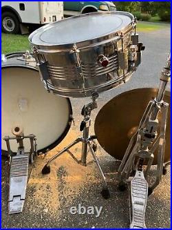 13+ pc Drum Set Black Pearl Yamaha & Ludwig Stands Japan Drums