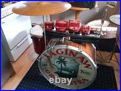 1923 Ludwig Drum Set with 1980s Sabian Cymbals