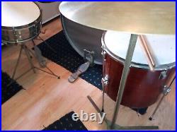 1923 Ludwig Drum Set with 1980s Sabian Cymbals