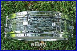1960's LUDWIG BLUE OYSTER PEARL DOWNBEAT SNARE DRUM for YOUR DRUM SET! #A501