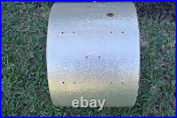 1960's Ludwig 20 SILVER SPARKLE BASS DRUM SHELL + BADGE for YOUR DRUM SET! M528