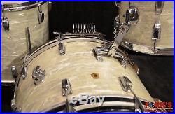 1960's Ludwig Super Classic drum set in White Marine Pearl 13 16 22