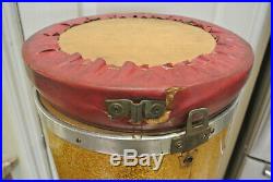 1961 Ludwig Drum Co. GOLD SPARKLE CANISTER THRONE for YOUR DRUM SET! LOT #Z766