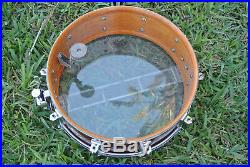 1964 Rogers RED SPARKLE Wooden Dynasonic SNARE DRUM for YOUR DRUM SET! #A822
