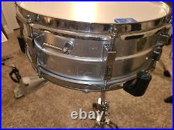 1967 LUDWIG No. 404 Acrolite 5x14 Aluminum with Keystone Badge