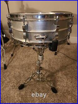 1967 LUDWIG No. 404 Acrolite 5x14 Aluminum with Keystone Badge