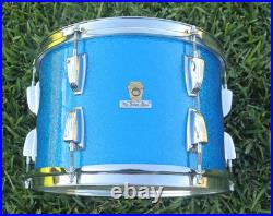 1967 Ludwig Drum Co. 13 CLASSIC TOM in BLUE SPARKLE for YOUR DRUM SET! LOT L594