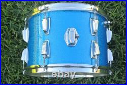 1967 Ludwig Drum Co. 13 CLASSIC TOM in BLUE SPARKLE for YOUR DRUM SET! LOT L594