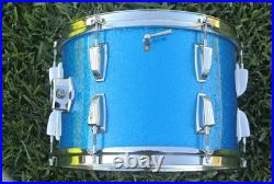 1967 Ludwig Drum Co. 13 CLASSIC TOM in BLUE SPARKLE for YOUR DRUM SET! LOT L594