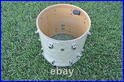1969 Ludwig CLASSIC 16 WHITE MARINE PEARL WMP FLOOR TOM for YOUR DRUM SET! S514