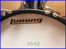 1969 Ludwig Complete Drum Set with Zildjian Cymbals Champagne Sparkle, Vintage