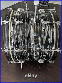 1969 Walberg & Auge 4pc Perfection Drum Set Ludwig Black Oyster Ringo Sizes