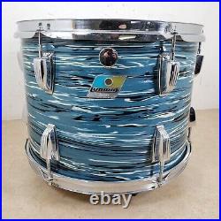 1970'S LUDWIG BLUE OYSTER PEARL Double Headed Octaplus 12 Piece Drum Set Kit