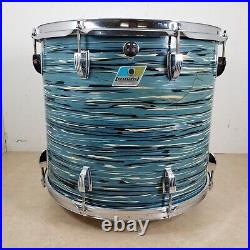 1970'S LUDWIG BLUE OYSTER PEARL Double Headed Octaplus 12 Piece Drum Set Kit