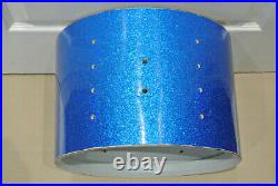 1970's LUDWIG 13 BLUE SPARKLE CLASSIC SERIES TOM SHELL for your DRUM SET! Q83
