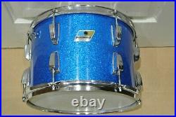 1970's LUDWIG 13 BLUE SPARKLE CLASSIC SERIES TOM for your DRUM SET! LOT S486