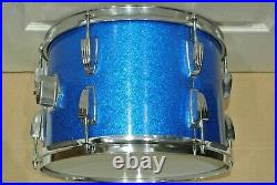 1970's LUDWIG 13 BLUE SPARKLE CLASSIC SERIES TOM for your DRUM SET! LOT S486