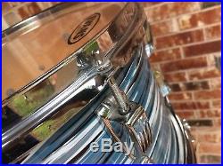 1970's Ludwig Blue Oyster Pearl Maple Hollywood Drum Set