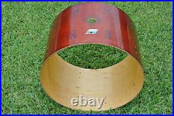 1970's Ludwig USA 22 BASS DRUM SHELL in RED MAHOGANY for YOUR DRUM SET! #Z965