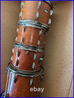 1970s LUDWIG DRUM SET DOUBLE BASS 6 PIECE KIT 3 PLY RARE 1972-1976 FLOOR TOM