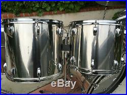 1978 Ludwig Stainless Steel 7pc Overdrive drum set