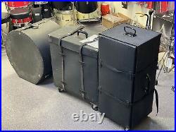 1979 Ludwig Sound Projector One 9-Piece Drum Set Chromowood with Hardware & Cases