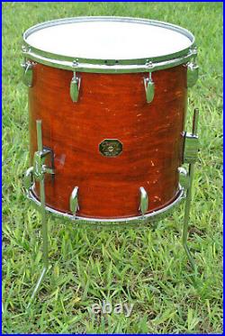 1980's GRETSCH USA 16 FLOOR TOM in WALNUT GLOSS for YOUR DRUM SET! LOT #G602