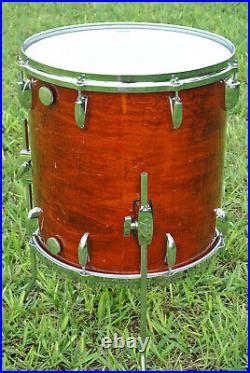 1980's GRETSCH USA 16 FLOOR TOM in WALNUT GLOSS for YOUR DRUM SET! LOT #G602