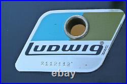 1980's LUDWIG 24 BLACK CORTEX BASS DRUM SHELL for YOUR CLASSIC DRUM SET! #G465