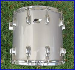 1980's LUDWIG ROCKER 14 POWER-PLUS TOM in SILVER SMOKE for YOUR DRUM SET! L757