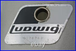 1980's LUDWIG ROCKER 14 POWER-PLUS TOM in SILVER SMOKE for YOUR DRUM SET! L757