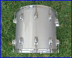 1980's LUDWIG ROCKER 14 POWER-PLUS TOM in SILVER SMOKE for YOUR DRUM SET! L757