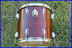 1980's LUDWIG USA 13 POWER TOM in NATURAL RED MAHOGANY for YOUR DRUM SET! #D866