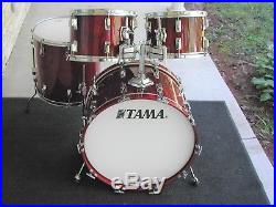 1980's Tama Superstar 4 pc. Drumset. MIJ Traditional sizes. Cherry Wine. Sweet