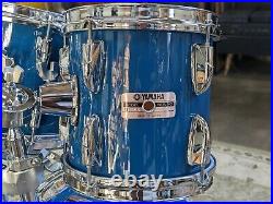 1980's Yamaha Tour Custom 5-Piece Drum Set Cobalt Blue