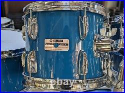 1980's Yamaha Tour Custom 5-Piece Drum Set Cobalt Blue