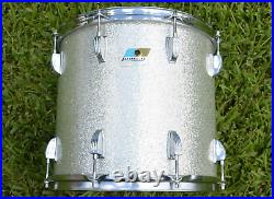 1981 LUDWIG Chicago USA CLASSIC 13 SILVER SPARKLE POWER TOM 4 YOUR DRUM SET J50