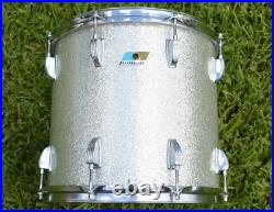 1981 LUDWIG Chicago USA CLASSIC 13 SILVER SPARKLE POWER TOM 4 YOUR DRUM SET J50