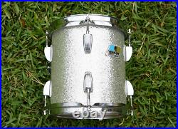 1981 LUDWIG Chicago USA CLASSIC 8 SILVER SPARKLE POWER TOM fr YOUR DRUM SET J76