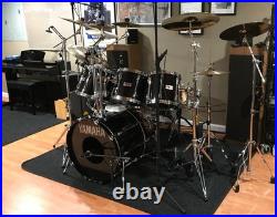 1985 Yamaha Recording Custom Drum Kit Piano Black withmounts, hardware, gig bags 1985 Yamaha Recording Custom Drum Kit Piano Black withmounts, hardware, gig bags