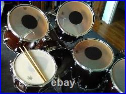 1988 Mahogany Sonor ACDC AC/DC Drum Set