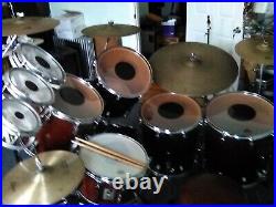 1988 Mahogany Sonor ACDC AC/DC Drum Set