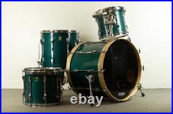 1990s Ludwig Classic Emerald Shadow Drum Set 1990s Ludwig Classic Emerald Shadow Drum Set