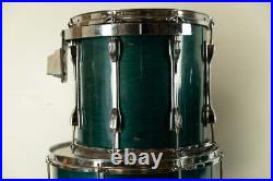 1990s Ludwig Classic Emerald Shadow Drum Set 1990s Ludwig Classic Emerald Shadow Drum Set