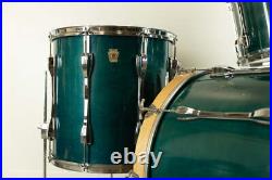 1990s Ludwig Classic Emerald Shadow Drum Set 1990s Ludwig Classic Emerald Shadow Drum Set