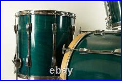 1990s Ludwig Classic Emerald Shadow Drum Set 1990s Ludwig Classic Emerald Shadow Drum Set