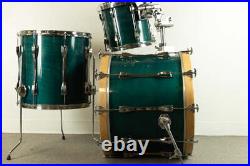 1990s Ludwig Classic Emerald Shadow Drum Set 1990s Ludwig Classic Emerald Shadow Drum Set