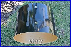 1993 LUDWIG 24 BLACK LACQUER BASS DRUM SHELL + BADGE for YOUR DRUM SET! #E694
