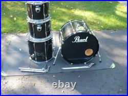 1999 Pearl Export Select Ebony Mist  Mahogany/Poplar/Birch Hybrid Shells